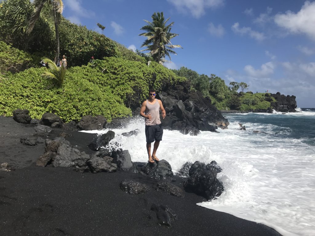 Wai'anapanapa State Park black sand beaches | Maui, Hawaii | Ohana Circle Island Tour